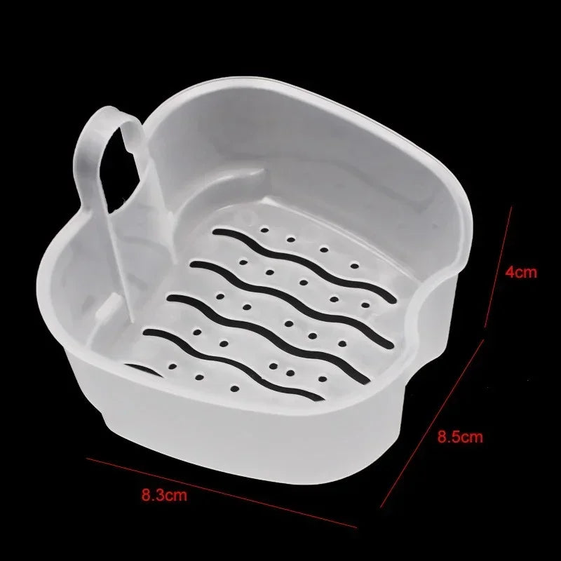Denture Bath Box Organizer Dental False Teeth Storage Box with Hanging Net Container Cleaning Teeth Cases Artificial Tooth Boxes
