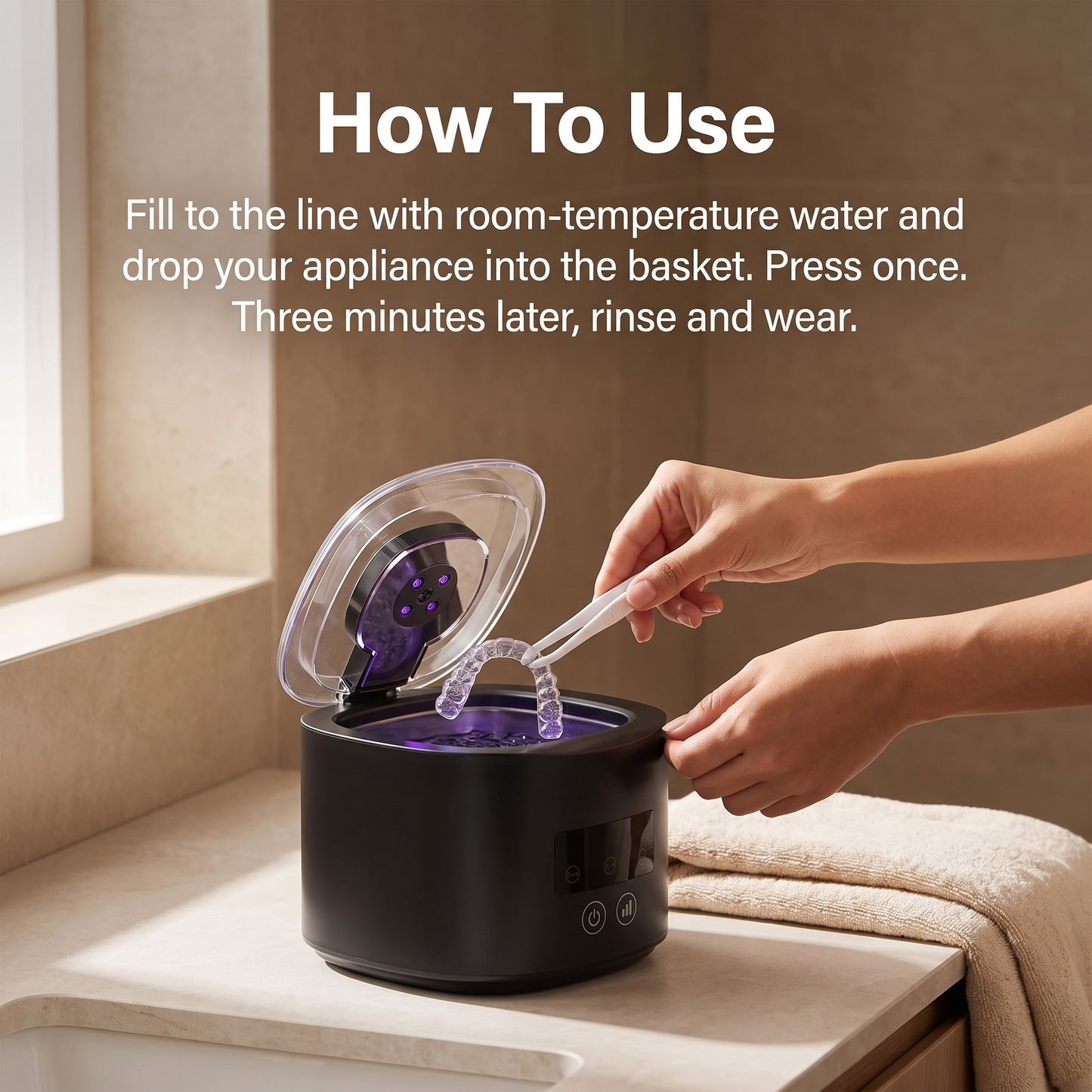 Bathely Pod — Ultrasonic Retainer Cleaner
