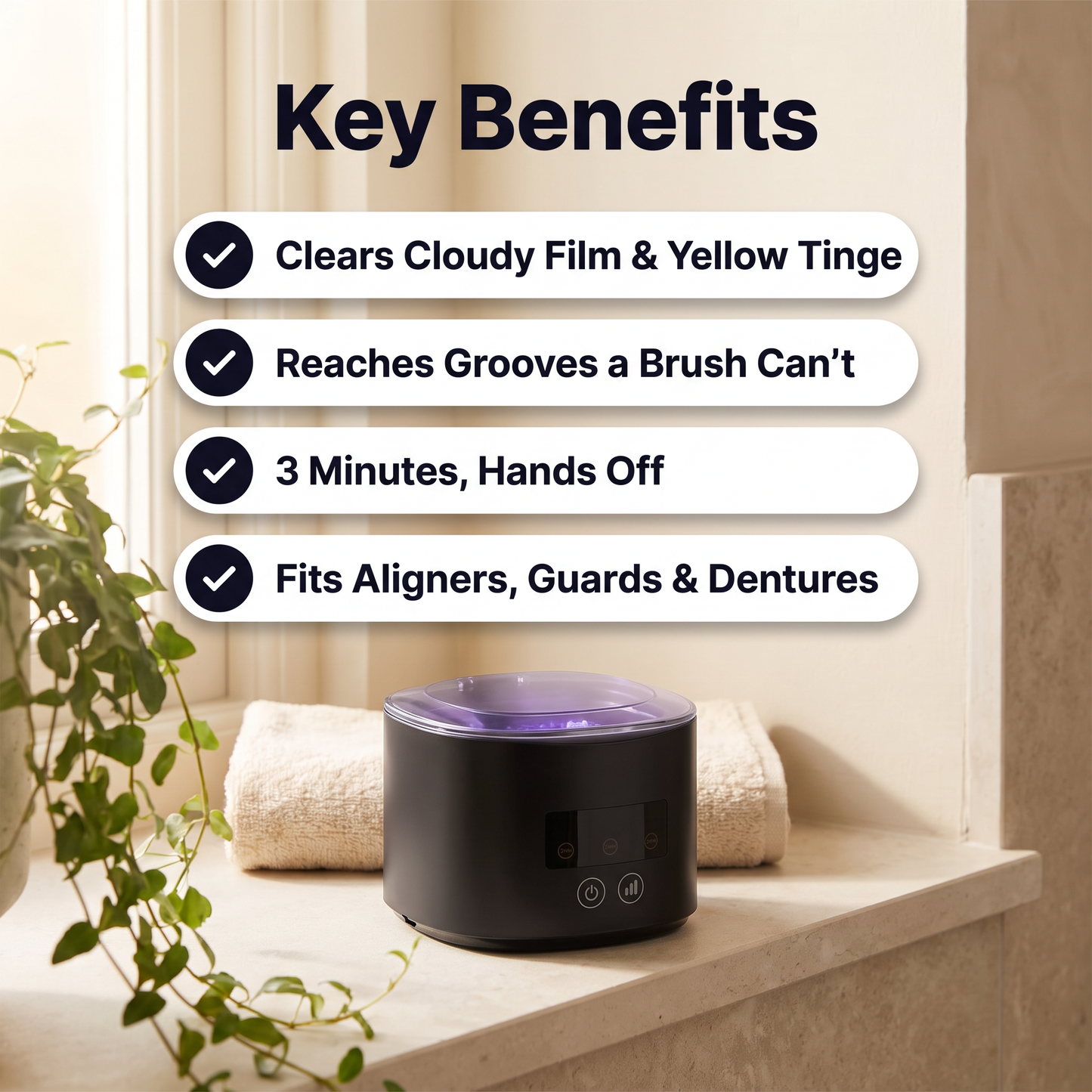 Bathely Pod — Ultrasonic Retainer Cleaner