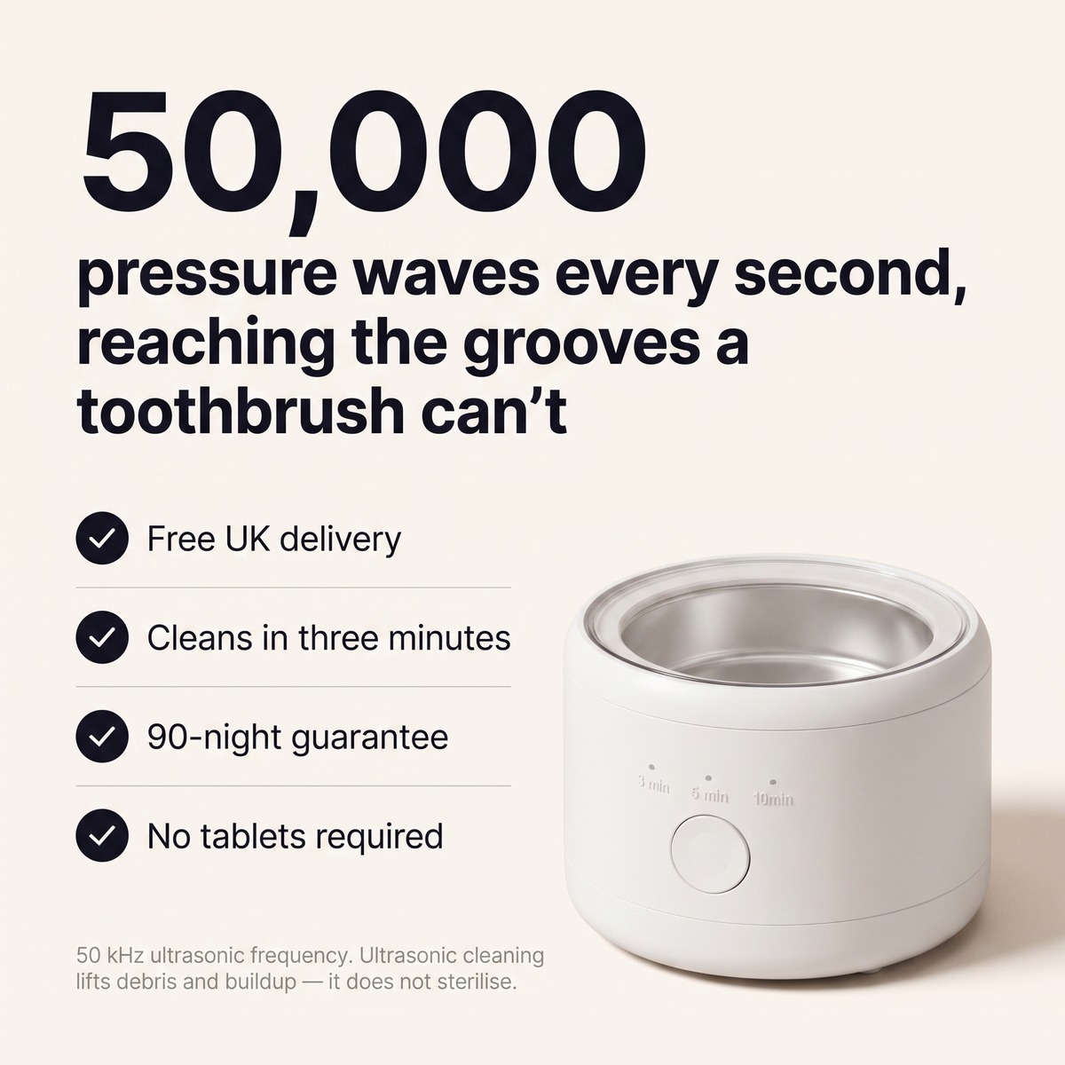 Bathely Pod — Ultrasonic Retainer Cleaner
