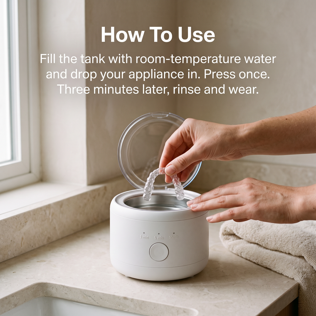 Bathely Pod — Ultrasonic Retainer Cleaner